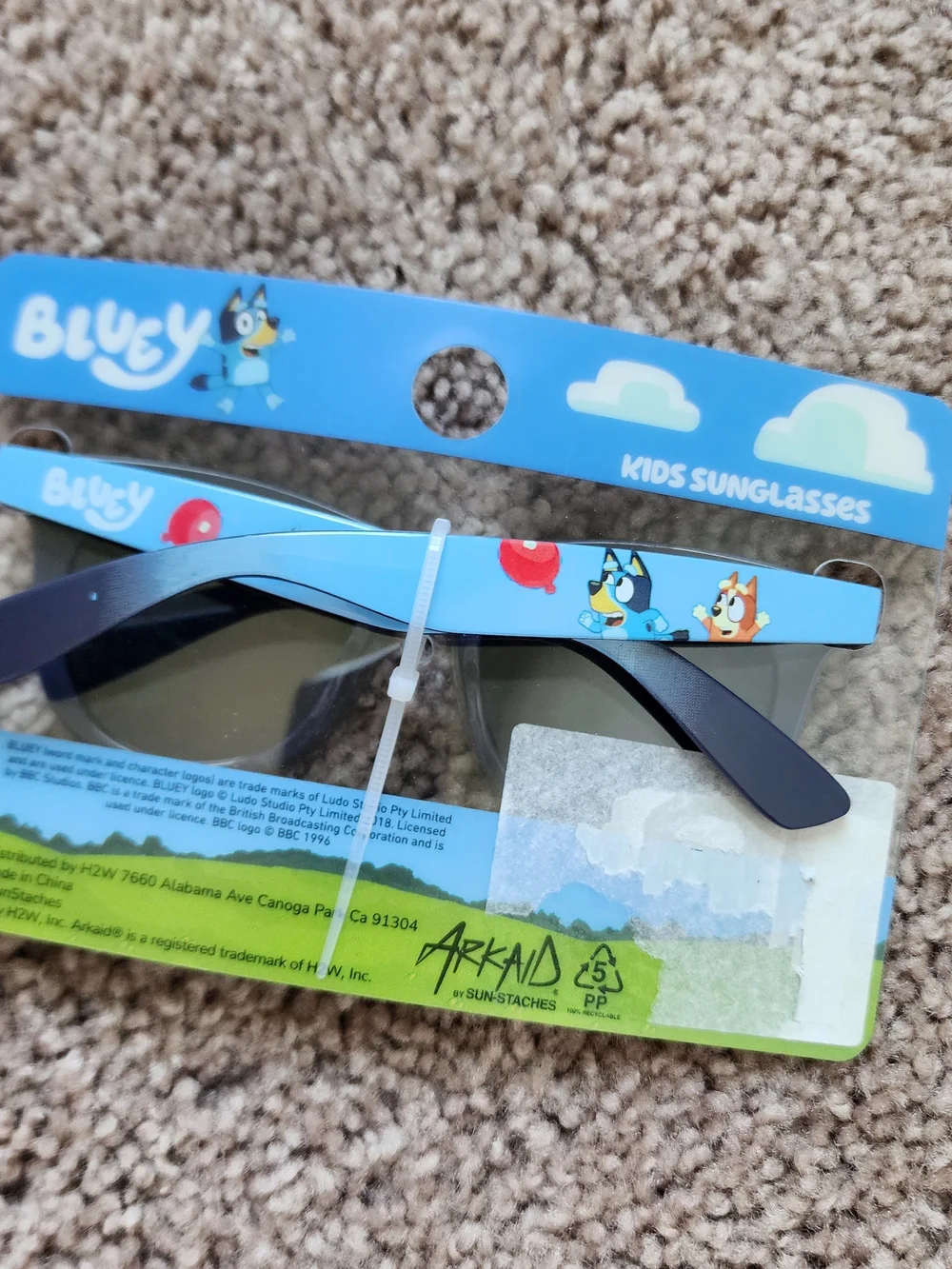 Lucy Light Blue Kids Sunglasses with Blue Lenses
